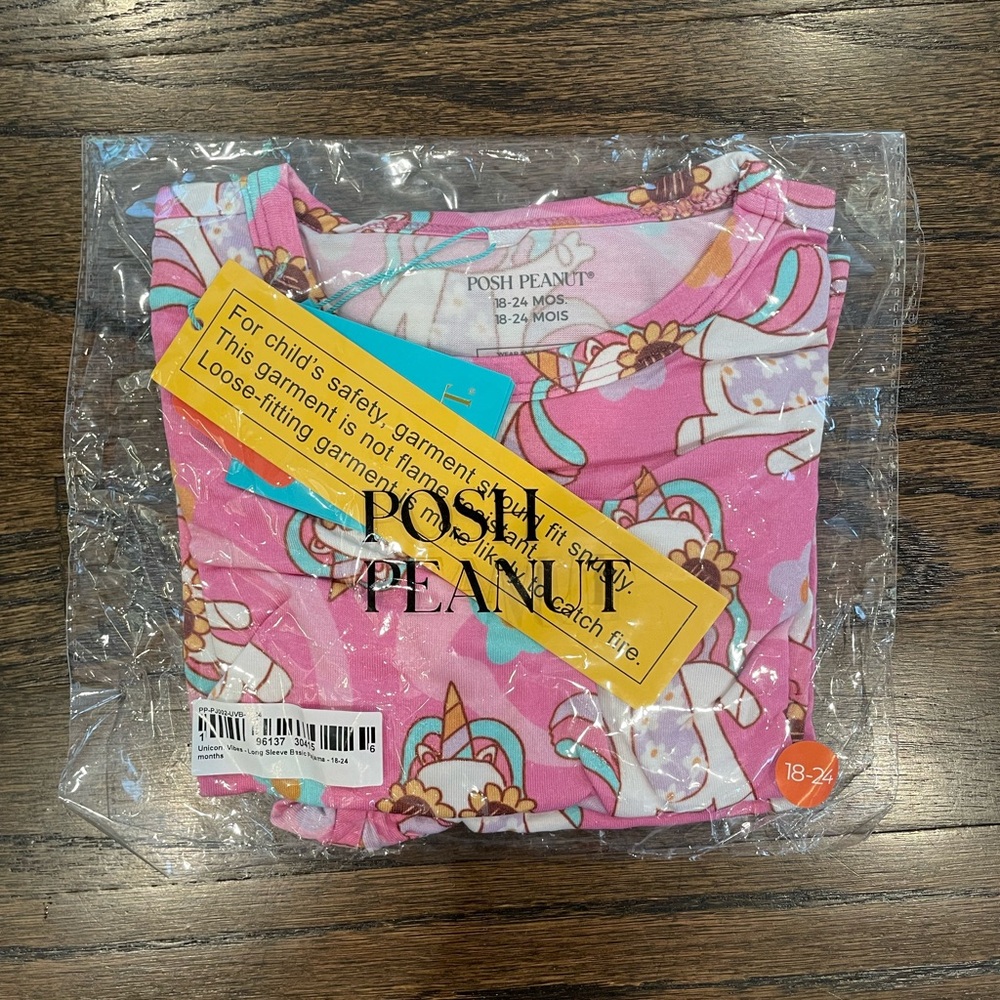 Posh Peanut Unicorn Vibes Classic Pajama Set - 18-24 months